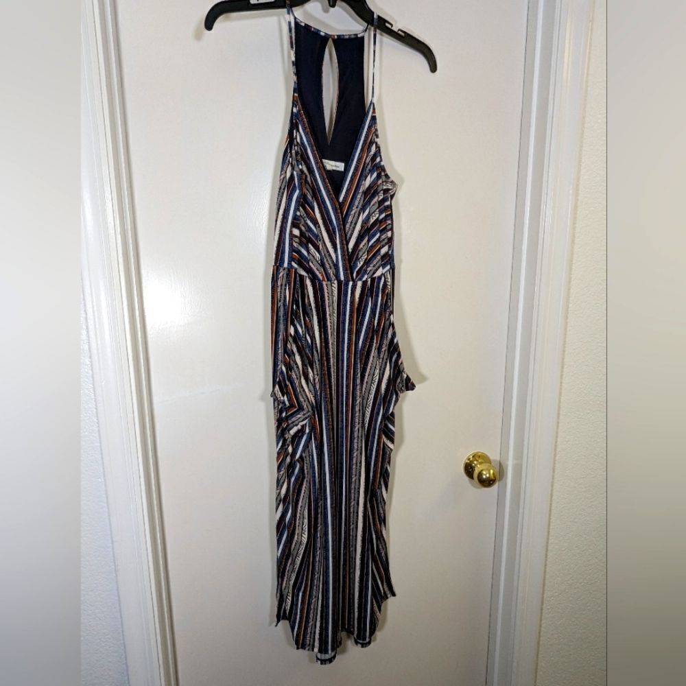 BCBGeneration Southwestern Stripes Strappy Maxi Dress Size Tall